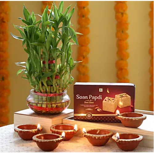 3 Layer Bamboo Sweet Diwali Combo
